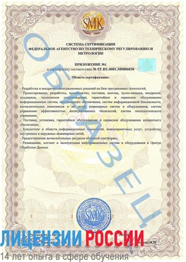 Образец сертификата соответствия (приложение) Холмск Сертификат ISO 27001